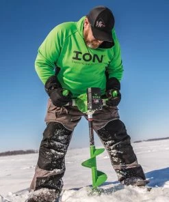 ION G2 Gen 2 40V 4Ah Electric Ice Fishing Auger 10" With Composite Bottom And 2 Batteries