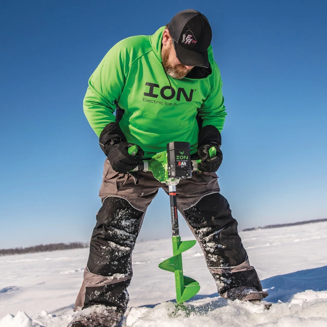 ION G2 Gen 2 40V 4Ah Electric Ice Fishing Auger 10" With Composite Bottom And 2 Batteries 4 ION G2 Gen 2 40V 4Ah Electric Ice Fishing Auger 10" With Composite Bottom And 2 Batteries