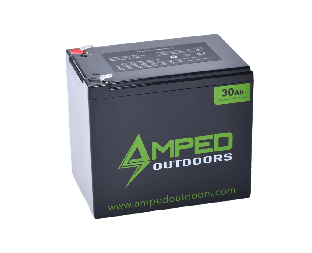 Amped 30Ah Lithium Battery (LiFePO4) LI Batteries 3 Amped 30Ah Lithium Battery (LiFePO4) LI Batteries