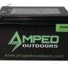 Amped 32Ah Lithium Battery (14.8V NMC) With Charger LI Batteries
