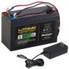 MarCum Lithium 12V 10AH LiFePO4 Brute Battery And 3amp Charger Kit