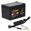 MarCum Lithium 12V 18AH LiFePO4 King Battery And 3amp Charger Kit LI Batteries