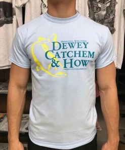 Dewey Catchem & How Dewey Catchem And How Logo T-shirt Light Blue