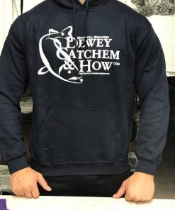 Dewey Catchem & How Dewey Catchem And How Logo Sweatshirts Navy Blue DCH Clothing