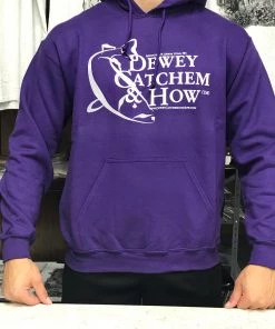 Dewey Catchem & How DCH Clothing Dewey Catchem And How Logo Sweatshirts Purple