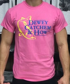 Dewey Catchem & How Dewey Catchem And How Logo T-shirt Azalea Pink DCH Clothing