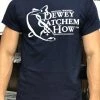 Dewey Catchem & How Dewey Catchem And How Logo T-shirt Navy Blue DCH Clothing