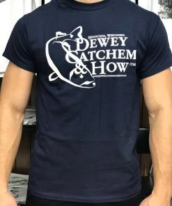 Dewey Catchem & How Dewey Catchem And How Logo T-shirt Navy Blue DCH Clothing